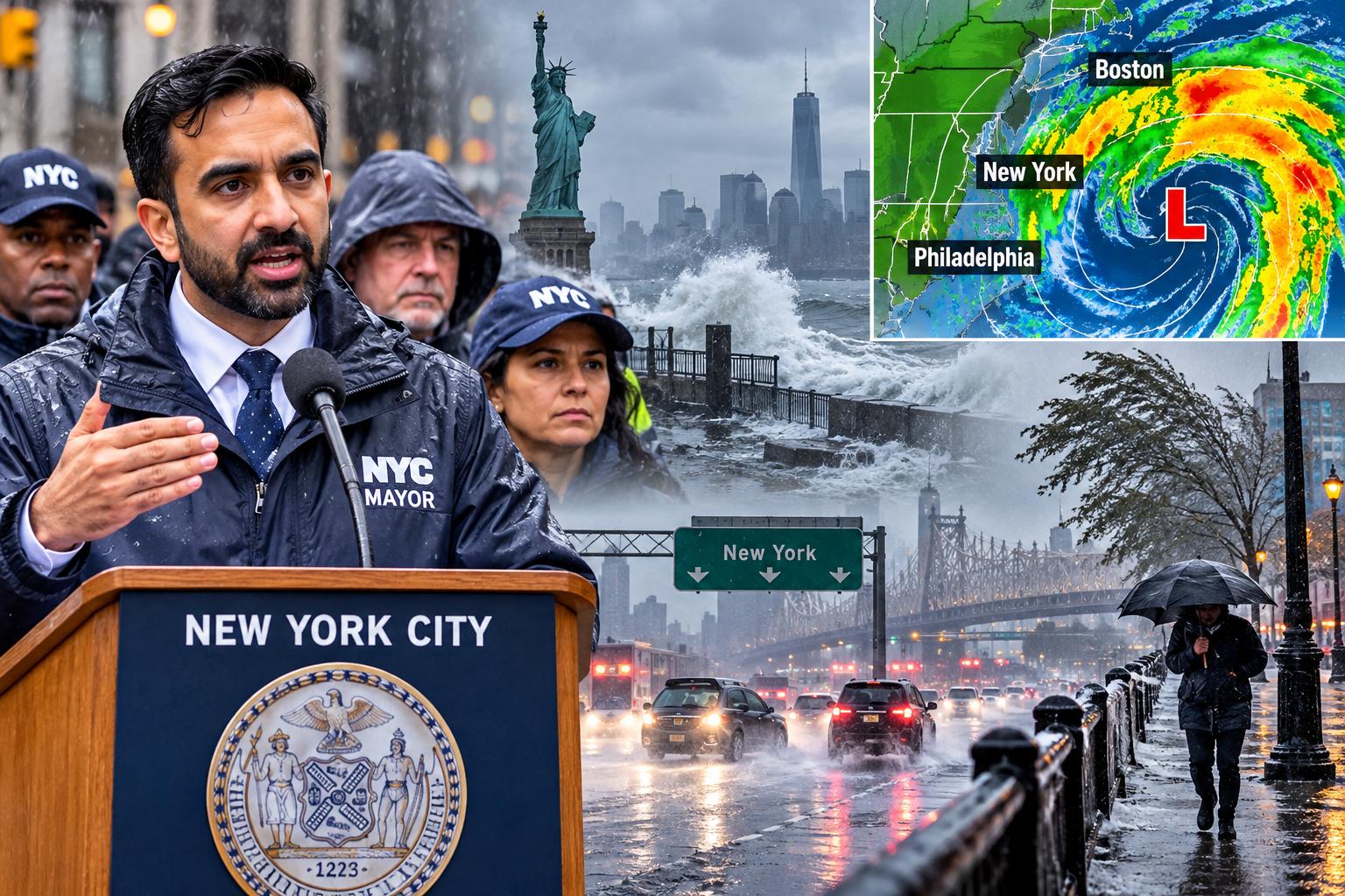 New York on Alert for Nor’easter Storm; Mayor Mamdani Urges Residents to Avoid Unnecessary Travel: Officials urge caution amid risks of coastal flooding, strong winds, and power outages; residents advised to rely on official weather alerts rather than alarming social media posts