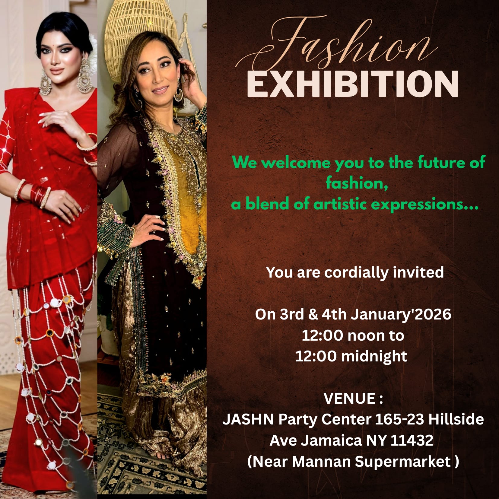 নতুন বছরের নতুনত্ব নিয়ে সুপরিচিত ফ্যাশন ডিজাইনার রুনি'র এক্সক্লুসিভ ফ্যাশন  এক্সিবিশন আজ শনিবার ও কাল রবিবার