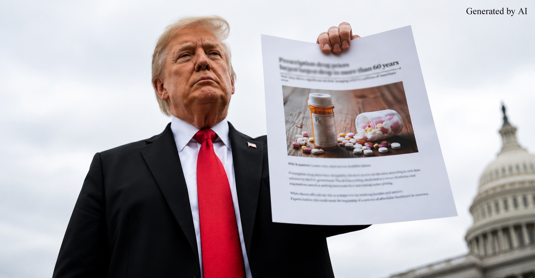 যুক্তরাষ্ট্রে ওষুধের দামে ঐতিহাসিক পতন, কৃতিত্ব ট্রাম্পের নীতিতেই দেখছে হোয়াইট হাউজ