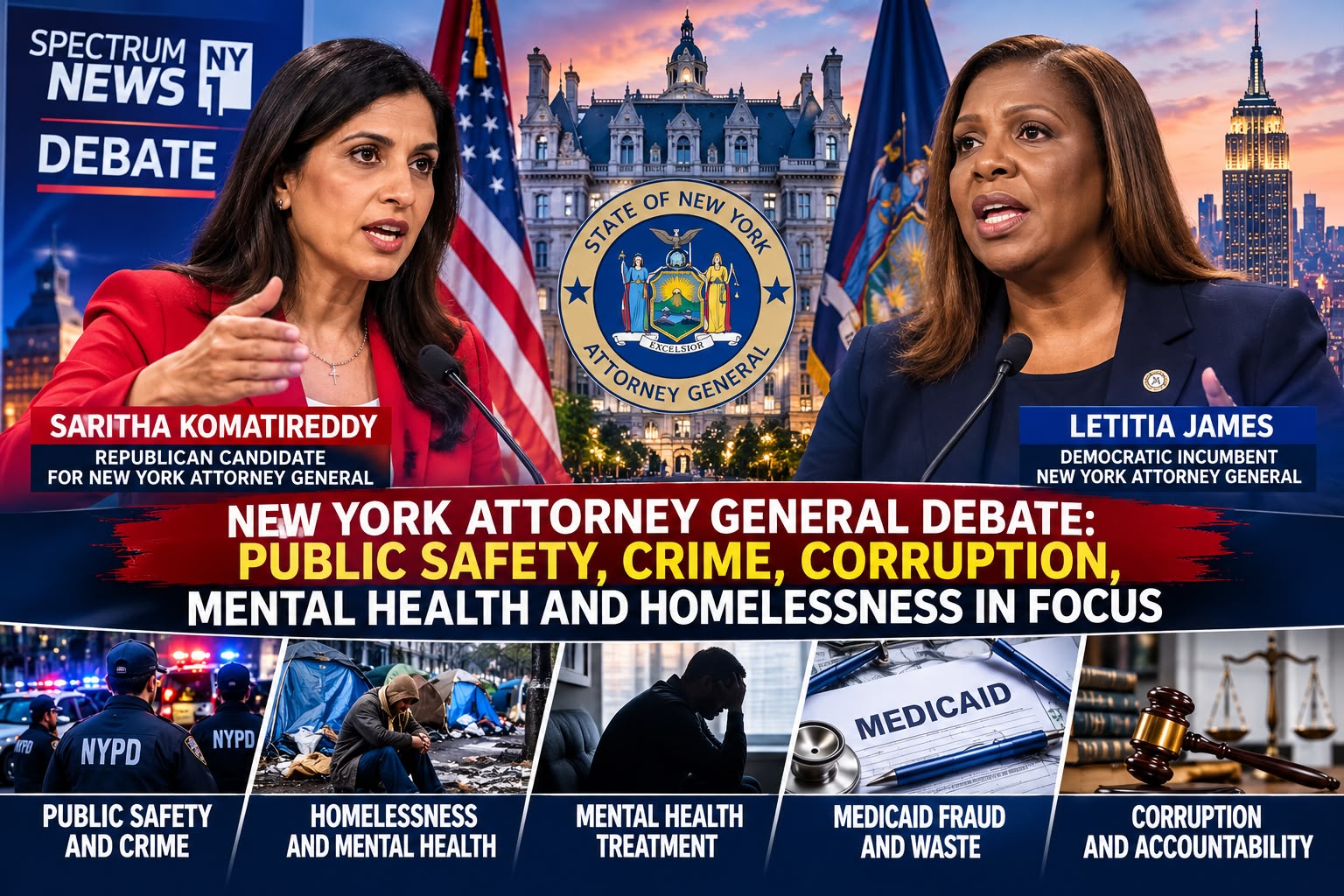 Public Safety Takes Center Stage as Komatireddy Challenges James’ Eight-Year Leadership