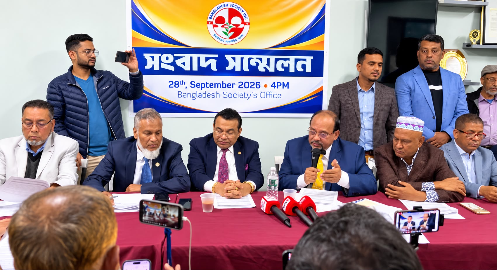 বাংলাদেশ সোসাইটির তহবিলে ৯ লাখ ১৯ হাজার ডলার, আত্মসাতের অভিযোগ নাকচ: ২০ মাসে আয়-ব্যয়ের হিসাব তুলে ধরে সংবাদ সম্মেলন, বাংলাদেশ সেন্টার ক্রয়ের জন্য দেওয়া ২ লাখ ডলার ফেরত পাওয়ার দাবি; সদস্যসংখ্যা ১৮ হাজার থেকে বেড়ে ৩৫ হাজারের বেশি